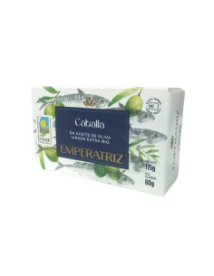 Caballa en aceite de oliva VE Bio lata 125ml Emperatriz